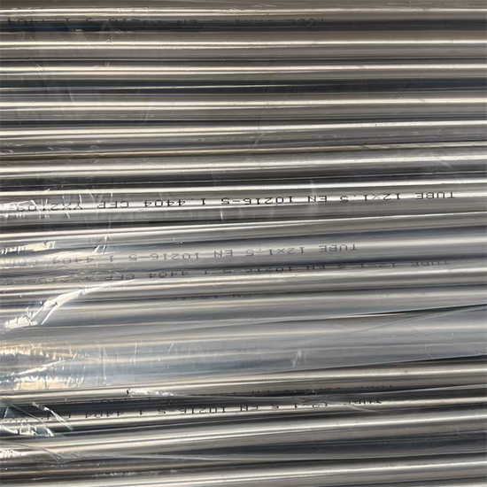 ASTM269 En10216-5 304 306 316 Od6mm 8mm 10mm Edelstahl-Hydraulik- und Pneumatikleitung Nahtloses Stahlrohr